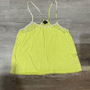 Neon yellow crop top